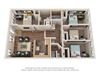 4 Bed 3 Bath 940 sqft